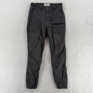 REI Cooperative Pants Womens 2 Gray Utility Jogger Elastic Cuff Hiking Outdoor